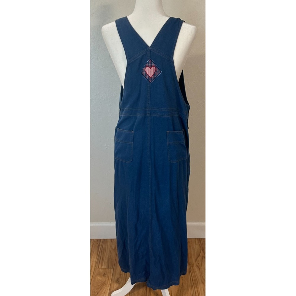 Vintage Koret City Overall Dress Size 12 Maxi 4th of July USA Watermelon Teacher - Picture 6 of 14